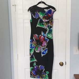 NWOT London Times Water color floral design dress